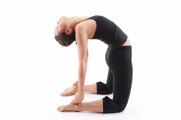 Camel pose yoga poses for better sex