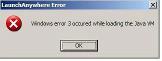 Error 3 in Windows Error 3 in Windows