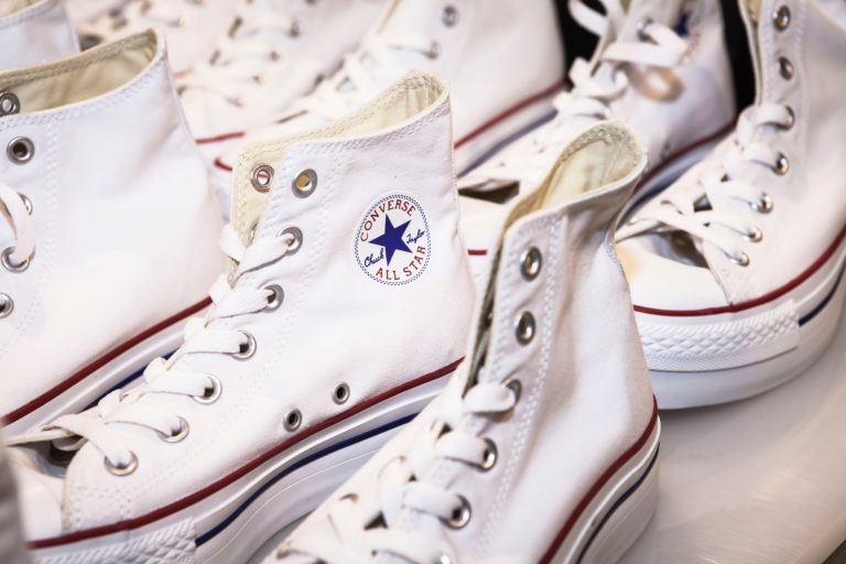 Variety of Converse Rubber Shoe placed together.