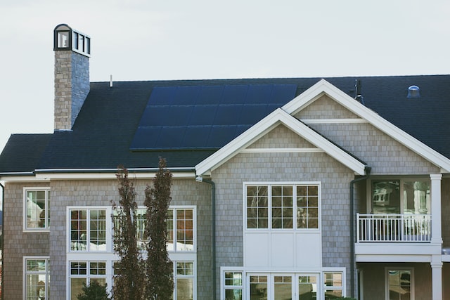 solar panel in house.