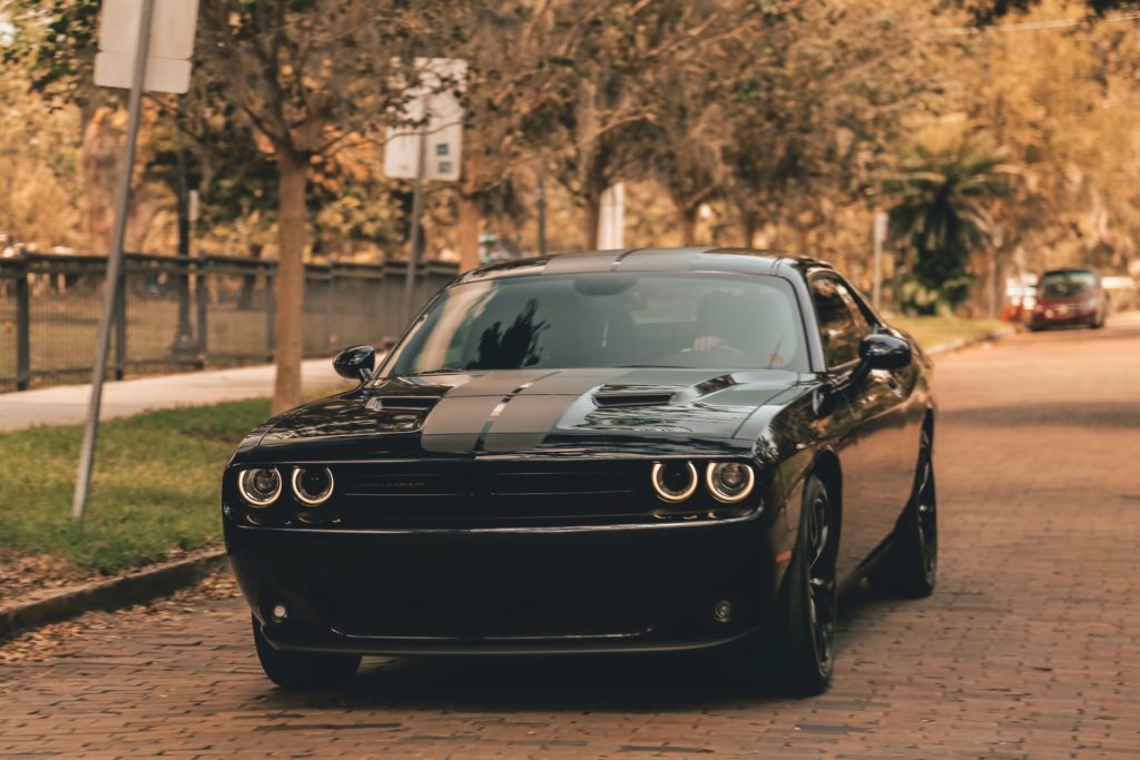 Black Mustang Car